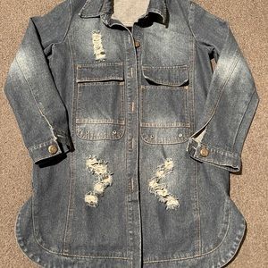Vraxale Boxy Jean Jacket *NWOT*